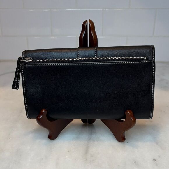 Coach Wallet Signature Stripe Leather Full Sized Wallet (#2) - Picture 4 of 15